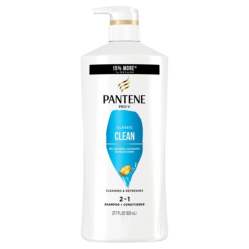 PANTENE PRO-V Classic Clean 2in1 Shampoo + Conditioner, 27.7oz/820mL