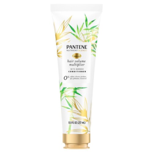 Pantene Pro-V Nutrient Blends Hair Volume Multiplier with Bamboo Conditioner, 8.0 fl oz