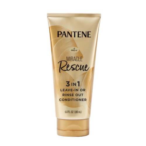 Pantene 3in1 Multi-Tasking Leave-in or Rinse Out Conditioner, Moisturizes, Protects from Heat, Prev