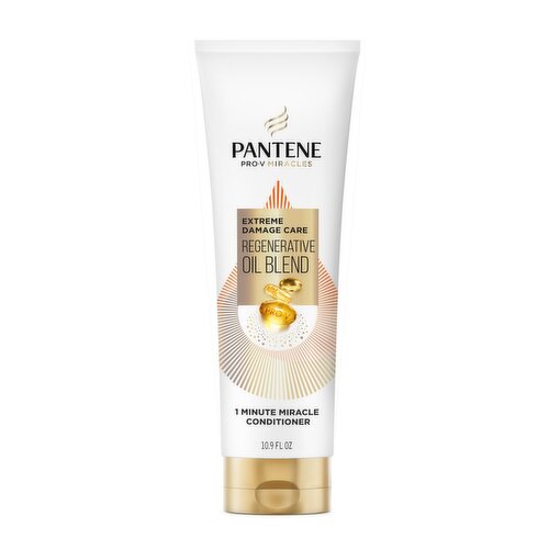 Pantene Pro-V Miracles Extreme Damage Care Regenerative Oil Blend 1 Minute Miracle Conditioner, 10.