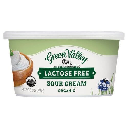 Green Valley Organic Lactose Free Sour Cream, 12 oz