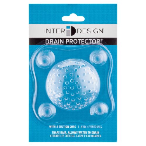 InterDesign Drain Protector! with 4 Suction Cups