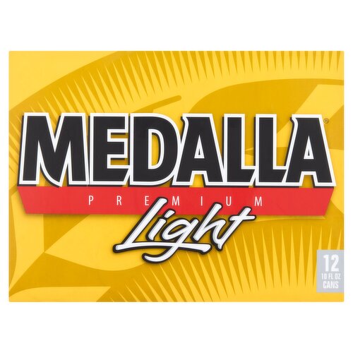 Medalla Premium Light Beer, 10 fl oz, 12 count