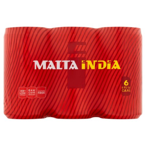 Malta India Malt Beverage, 8 fl oz, 6 count