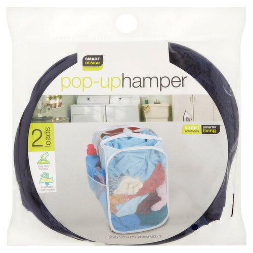 Smart Design 2 Loads Pop-Up Hamper