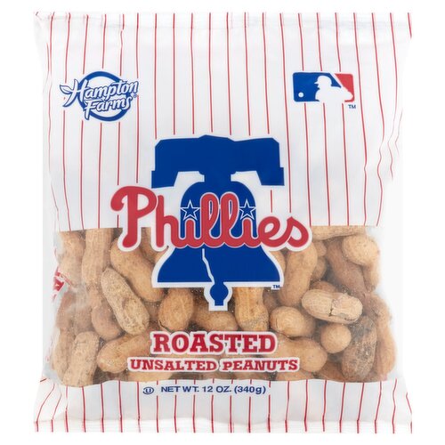 Hampton Farms Phillies Roasted Unsalted Peanuts, 12 oz