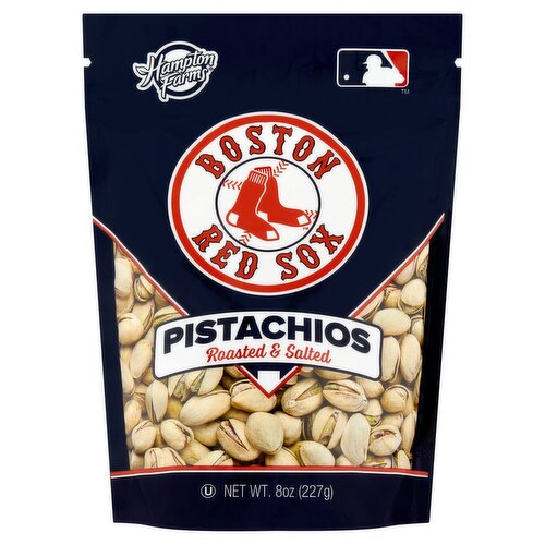 Hampton Farms Boston Red Sox Roasted & Salted Pistachios, 8 oz