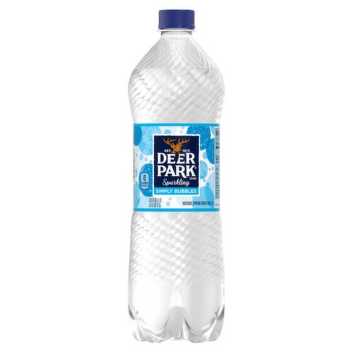 Deer Park Simply Bubbles Sparkling Spring Water, 33.8 fl oz