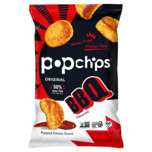 Popchips Original BBQ Flavored Popped Potato Snack, 5 oz