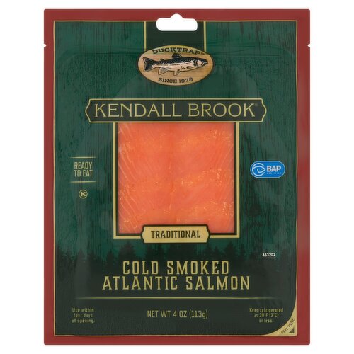 Ducktrap Kendall Brook Traditional Cold Smoked Atlantic Salmon, 4 oz