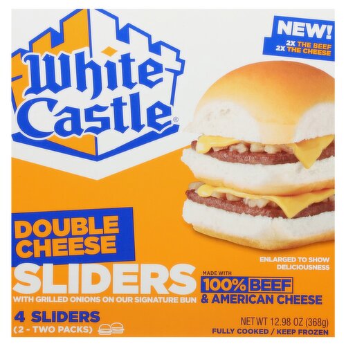 White Castle Double Cheese Sliders, 4 count, 12.98 oz