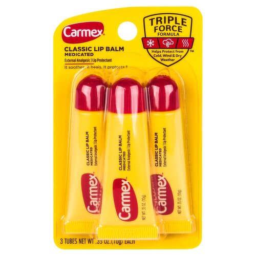 Carmex Classic Lip Balm 3pk