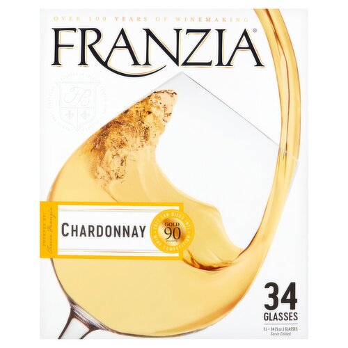 Franzia Chardonnay, 5 oz, 34 count