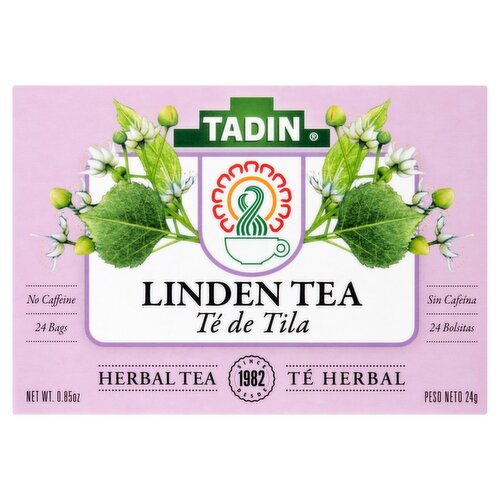 Tadin Linden Herbal Tea Bags, 24 count, 0.85 oz