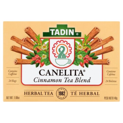 Tadin Canelita Cinnamon Blend Herbal Tea Bags, 24 count, 1.69 oz