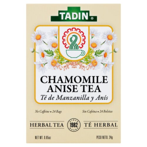 Tadin Chamomile Anise Herbal Tea Bags, 24 count, 0.85 oz