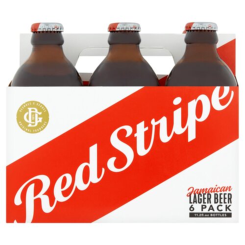 Red Stripe Jamaican Lager Beer, 6 count, 11.2 fl oz