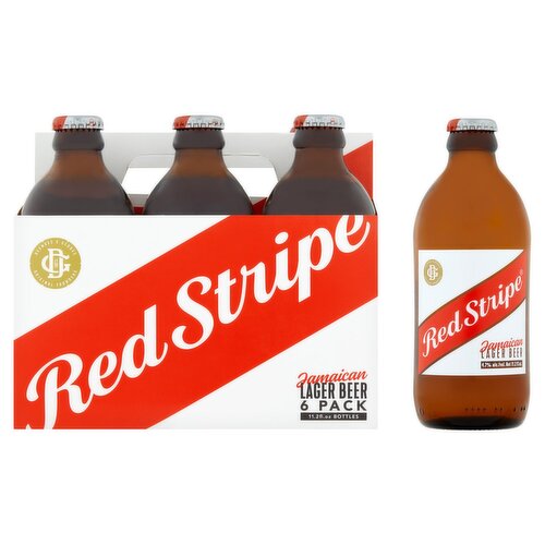 Red Stripe Jamaican Lager Beer, 6 count, 11.2 fl oz