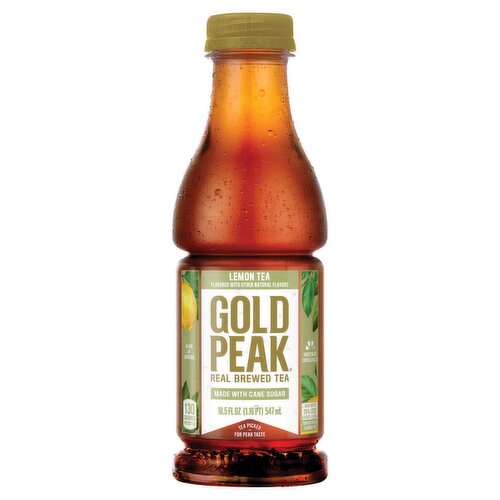 Gold Peak Real Brewed Lemon Tea, 18.5 fl oz