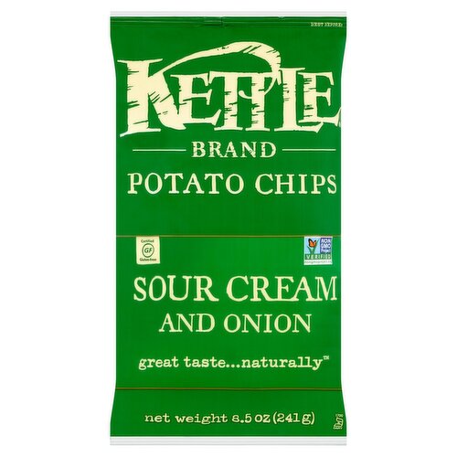 Kettle Brand Sour Cream and Onion Potato Chips, 8.5 oz