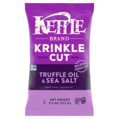 Kettle Brand Krinkle Cut Truffle Oil & Sea Salt Potato Chips, 7.5 oz