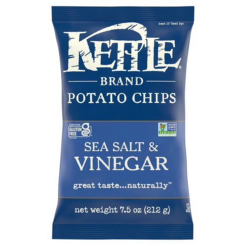 Kettle Brand Sea Salt & Vinegar Potato Chips, 7.5 oz