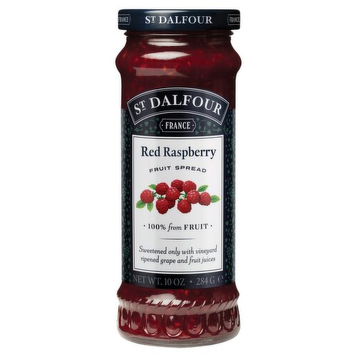 St Dalfour Red Raspberry Fruit Spread, 10 oz