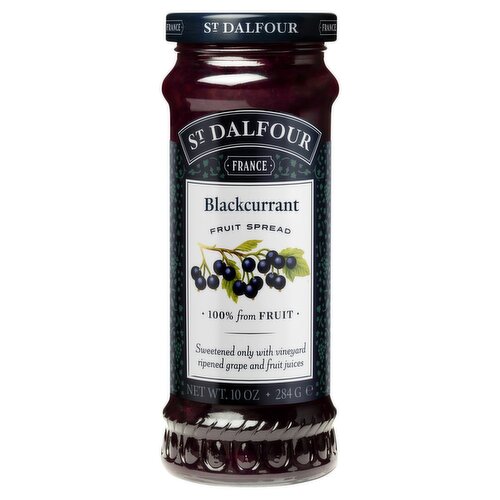 St Dalfour Blackcurrant Fruit Spread, 10 oz