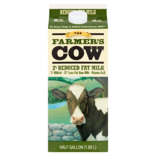 The Farmer's Cow 2% Reduced Fat Milk, half gallon