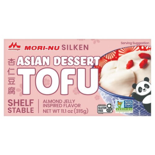 Morinaga Mori-Nu Silken Almond Jelly Inspired Flavor Asian Dessert Tofu, 11.1 oz