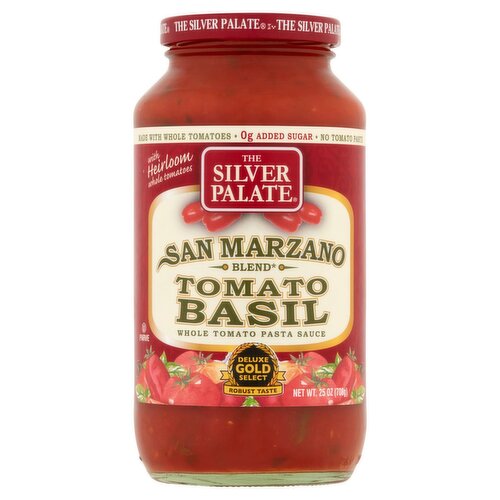 The Silver Palate San Marzano Blend Tomato Basil Pasta Sauce, 25 oz