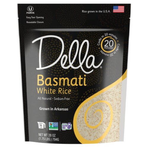 Della Basmati White Rice, 28 oz