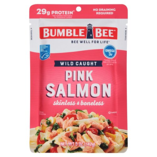 Bumble Bee Wild Caught Skinless & Boneless Pink Salmon, 5 oz