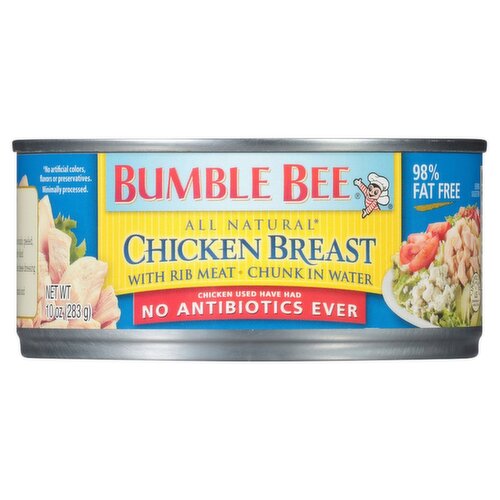 Bumble Bee Chunk Chicken Breast in Water with No Antibiotics Ever 10 oz Can