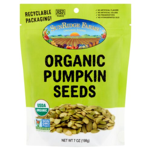 SunRidge Farms Organic Pumpkin Seeds, 7 oz