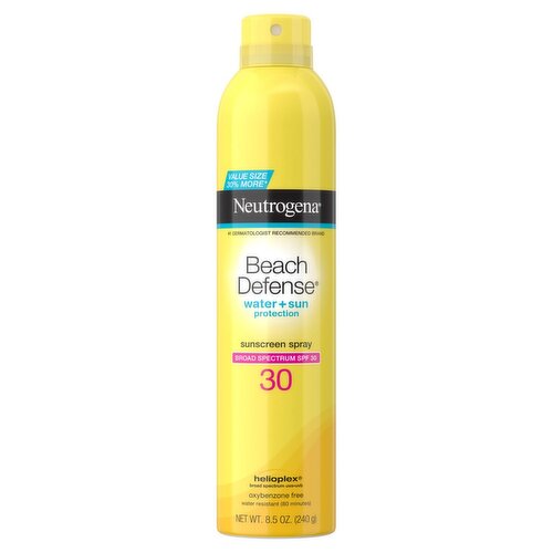 Neutrogena Beach Defense Broad Spectrum Sunscreen Spray, SPF 30, 8.5 oz