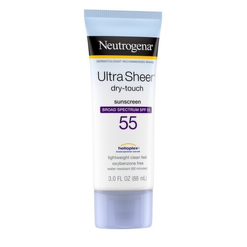 Neutrogena Ultra Sheer Dry-Touch Broad Spectrum Sunscreen, SPF 55, 3.0 fl oz