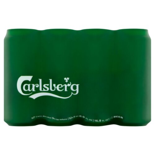 Carlsberg Danish Style Pilsner Beer, 0.9 fl oz, 12 count
