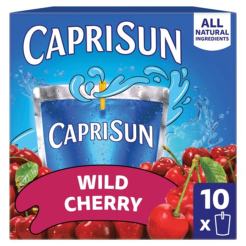Capri Sun Wild Cherry Flavored Juice Drink Blend, 6 fl oz, 10 count
