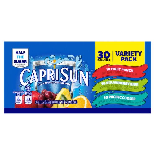 Capri Sun Juice Drink Blend Variety Pack, 6 fl oz, 30 count