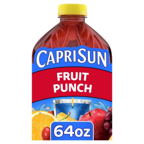 Capri Sun Fruit Punch Flavored Juice Drink Blend, 64 fl oz