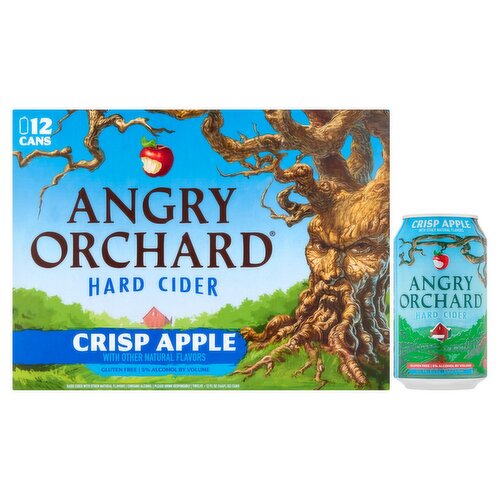Angry Orchard Crisp Apple Hard Cider, 12 count, 12 fl oz