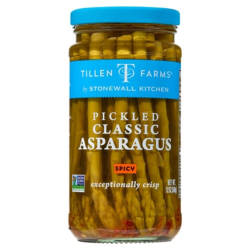 Stonewall Kitchen Tillen Farms Spicy Pickled Classic Asparagus, 12 oz