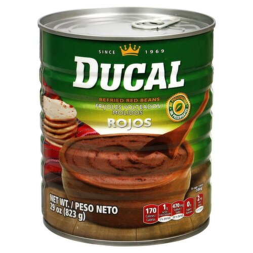 Ducal Refried Red Beans, 28 oz