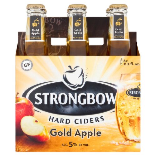 Strongbow Gold Apple Hard Ciders, 11.2 fl oz, 6 count