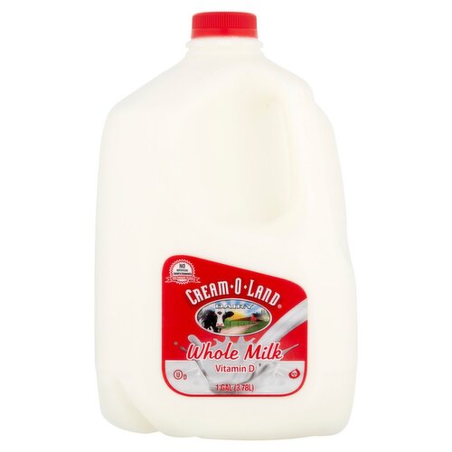 Cream-O-Land Whole Milk, 1 gal