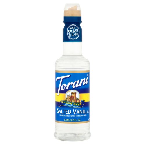 Torani Sugar Free Salted Vanilla Syrup, 12.7 fl oz