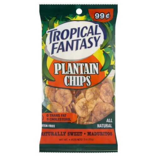 Tropical Fantasy Plantain Chips, 3 oz