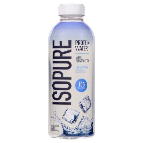 Isopure Unflavored Protein Water Beverage, 20 fl oz