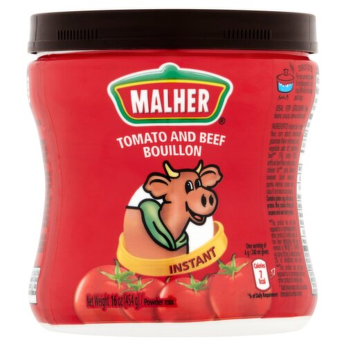 Malher Tomato and Beef Bouillon Instant Powder Mix, 16 oz